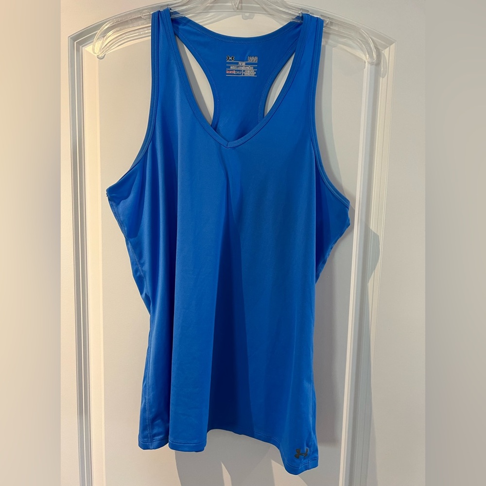 Under Armor Blue Razorback Workout Top - Size Large